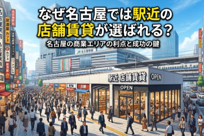 なぜ名古屋では駅近の店舗賃貸が選ばれる？人気の理由と実務から見た出店傾向
