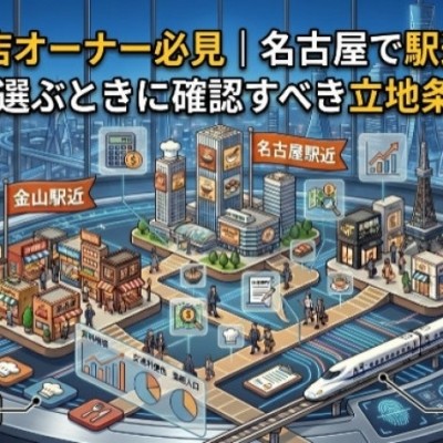 飲食店オーナー必見｜名古屋で駅近店舗を選ぶときに確認すべき立地条件