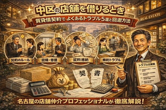 中区の店舗を借りるとき｜賃貸借契約でよくあるトラブル5選と回避方法