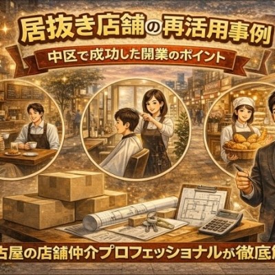 居抜き店舗の再活用事例｜中区で成功した開業のポイント