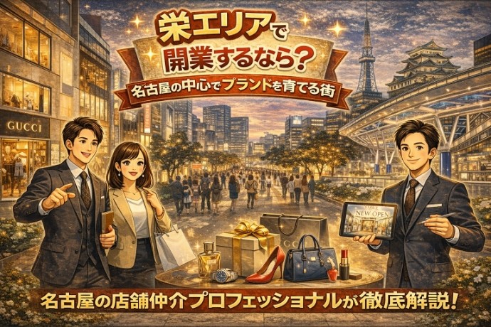 栄エリアで開業するなら？名古屋の中心でブランドを育てる街