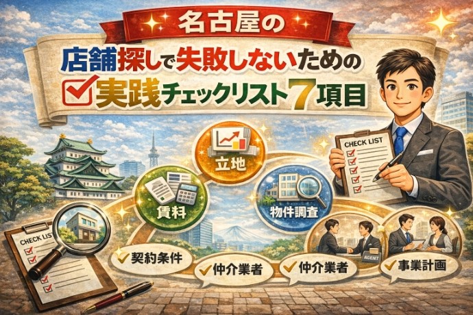 名古屋の店舗探しで失敗しないための実践チェックリスト７項目