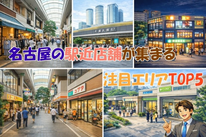 名古屋の駅近店舗が集まる注目エリアTOP5｜立地ごとの特徴と向いている業種