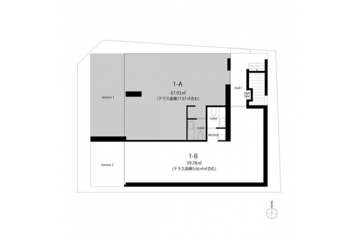 HARVEY TERRACE 覚王山　1階-A